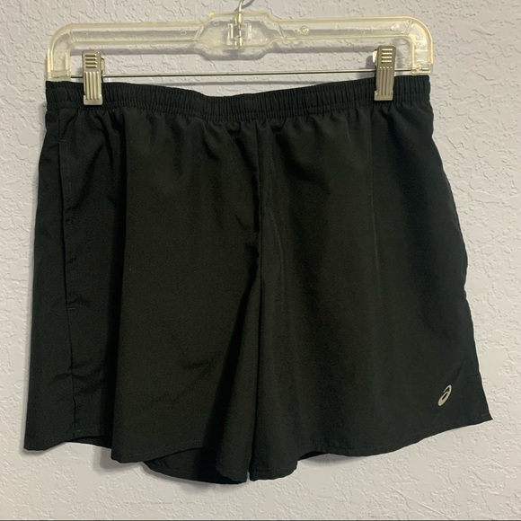 Asics America Flat Front High Rise Liner Women Shorts - Picture 1 of 7